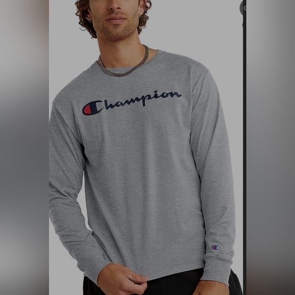 Champion Men's Classic Graphic Long  Sleeve T-Shirt - Picture 6 of 6